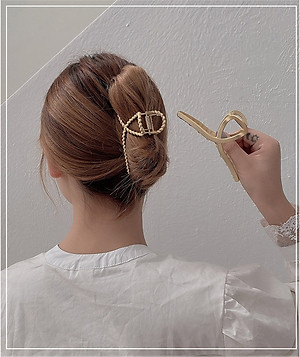 Kẹp Tóc Cặp Tóc Kim Loại Dễ Thương Phong Cách Hàn Quốc Thanh Lịch KT15