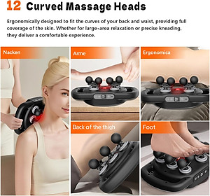[Tặng củ sạc + cáp sạc] Máy Massage Toàn Thân Cầm Tay , Máy Mát Xa Đấm Lưng, Chân, Tay, Vai, Cổ 12 Đầu, 16 Đầu, 20 Đầu, 22 Đầu GDV - Hàng Chính Hãng