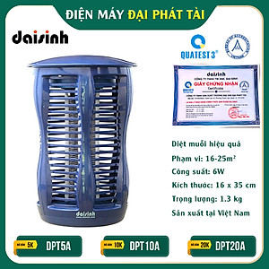 Đèn Diệt Côn Trùng Đại Sinh DS-D62 - Hàng Chính Hãng.