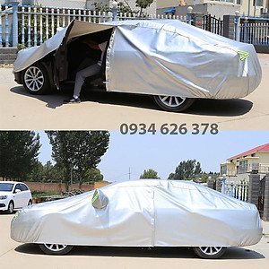 Bạt phủ trùm xe ô tô KIA Sonet 3 lớp tráng bạc thông minh, chất liệu vải dù oxford cao cấp, áo chùm bảo vệ xe 4,5,7chỗ