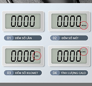 Dây nhảy thể thao lõi thép cao cấp Rhino J101 tự động đếm số, tích hợp đo calo, quãng đường - Dùng cho Muay | Boxing | Kickboxing - Hàng chính hãng