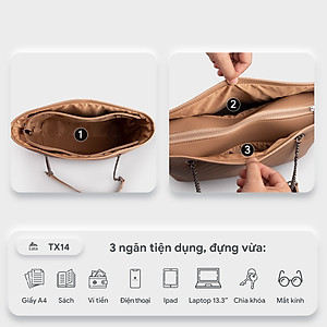 Túi Lata ( Thời trang nữ đi làm cỡ trung - Túi xách da TX14 )