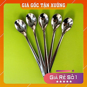 Muỗng các loại Inox chất lượng (Muỗng bầu, muỗng soup và muỗng cà phê) chất liệu 100% Inox bóng loáng kích thước 16x4cm