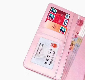 Bao da dành cho Samsung Tab S9 dạng ví có ngăn đựng thẻ, đựng tiền, quai gập hãng HanMan - hàng nhập khẩu