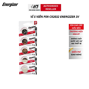 Pin CR2032 Energizer 3V vỉ 5 viên