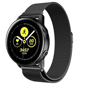 Dây Đồng Hồ 20mm Thép Lưới Nam Châm Cho Đồng Hồ Samsung Galaxy Watch Active 2, Active, Galaxy Watch 42mm