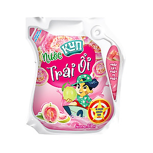 Thùng 24 Túi Nước Trái Cây Hương Ổi KUN 110ml/túi