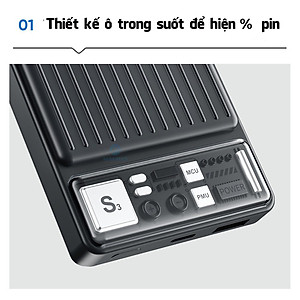 Pin dự phòng PD 20W Rockspace P91 sạc nhanh 10000mAh Hàng chính hãng bảo hành 12 tháng