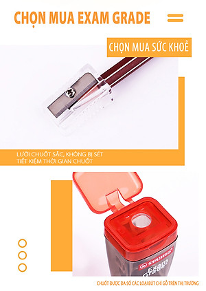 Combo 2 Gọt Bút Chì Stabilo Exam Grade PS4518 - Bộ 3 chuốt (PS4518-C3)
