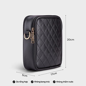 Túi Lata ( Thời trang nữ đi chơi size 17 - Túi đeo chéo da HN91 )