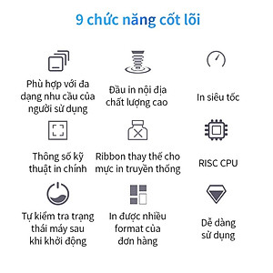 Máy in nhiệt Deli DL-750W in đơn hàng, tem mã vạch, hóa đơn, livestream, dùng giấy in nhiệt tự dán - Hàng chính hãng