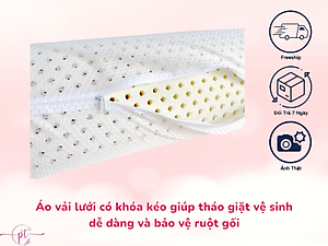 Gối Ôm Cao Su Thiên Nhiên Diamond - Nâng Đỡ Êm Ái Gác Ôm Thoải Mái