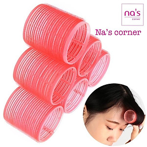 Lô quấn tóc tự dính cuốn uốn phồng tóc mái nhựa (1 cái)