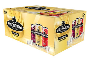 Thùng 24 Lon Nước Táo Lên Men STRONGBOW Mix 3 Vị 320ml/Lon