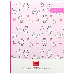 Vở Class Animals - 4 Ly Ngang 200 Trang 70gsm - Hồng Hà 0442 (Mẫu Màu Giao Ngẫu Nhiên)