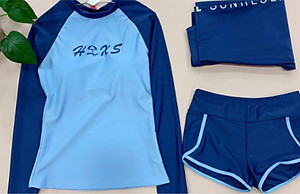 Bộ đồ bơi, bikini tắm biển nữ kín đáo quần áo dài che nắng - B.38