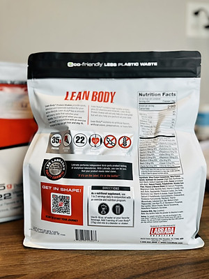 [Chính hãng] Labrada Lean Body, Sữa Thay Thế Bữa Ăn Tiện Lợi, Bổ Sung 35G Protein, Vitamin Khoáng Chất Thiết Yếu, Tăng Cơ Nạc, Đốt Mỡ