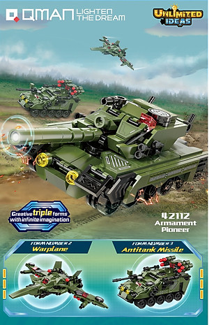 Đồ chơi lắp ráp, xếp hình Qman 42112 - Tiên Phong (329 mảnh ghép)