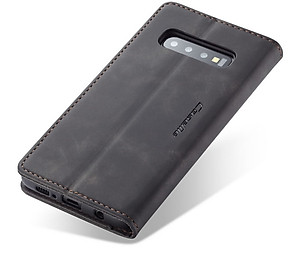 Bao da bò thật dạng ví chính hãng Caseme dành cho Samsung S10 5G - Hàng chính hãng