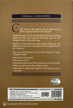 Sách Quân Vương – Thuật Cai Trị (Tái Bản)