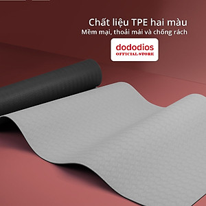 THẢM TẬP YOGA, GYM 2 LỚP CAO CẤP CHỐNG TRƯỢT + TÚI ĐỰNG THẢM TẬP YOGA + DÂY BUỘC CHUYÊN DỤNG - CHÍNH HÃNG DODODIOS