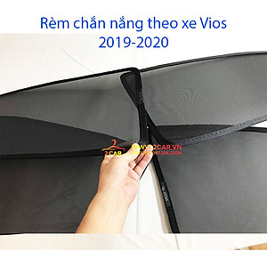 Rèm che nắng xe Vios 2019- 2020- 2021 2022 có hút nam châm cao cấp