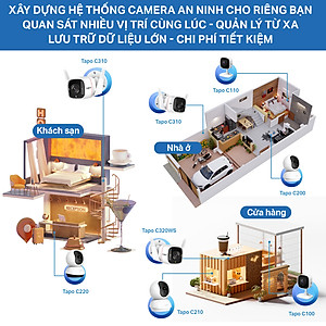 Camera Wifi TP-Link Tapo C220 Độ Phân Giải 2K QHD Quay/Quét 360 Độ Giám Sát An Ninh - Hàng Chính Hãng