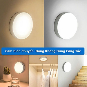 Đèn LED cảm biến chuyển động cảm biến thông minh, ánh sáng bảo vệ mắt, sạc pin USB đời mới, dán tường, tủ quần áo, cầu thang, phòng ngủ… Cảm Ứng không dây - Giao Màu Ngẫu Nhiên