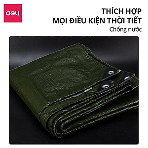 [SIÊU BỀN] Bạt che nắng mưa dày dặn DELIxVusign - Chống nước kháng UV, may viền, đa năng