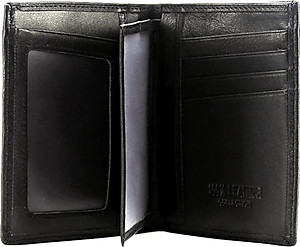 Ví Nam Kiểu Đứng Sọc Ngang Huy Hoàng HT2139 (12.5 x 10 cm) - Đen