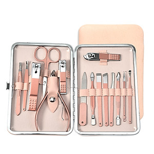 Bộ Dụng Cụ Bấm Móng Tay 16 món - Bộ Cắt, Bấm Dũa Móng Tay  Cao Cấp Có Hộp Đựng Sang Trọng