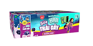 Thùng 48 Hộp Sữa Trái Cây Hương Nho KUN 180ml/hộp(thẻ cào)