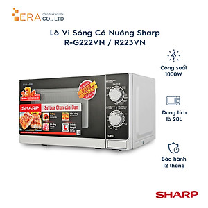 Lò Vi Sóng Có Nướng Sharp R-G222VN-S- 20 Lít - Hàng chính hãng