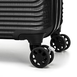 Vali kéo Kami 360∞ KAMILIANT - MỸ: Hệ thống 4 bánh xe đôi xoay 360° với nút chặn Khóa kéo chống trộm 