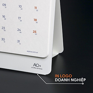 Lịch để bàn 2026 AO+ bản giới hạn có lịch âm in họa tiết hoa văn vốn cổ AA625