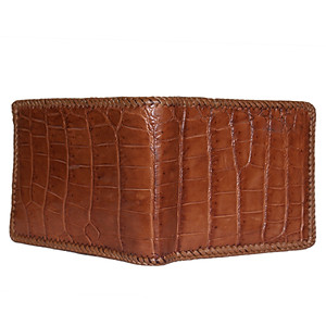 Ví nam da cá sấu đan viền bụng nhiều màu HJ92254-2711-2712-2713-2715 