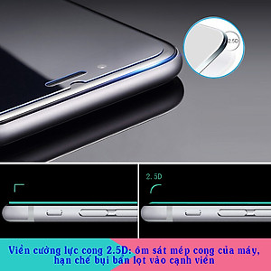 Miếng Dán Kính Cường Lực cho Realme 3 - Full màn hình - Màu Đen - Hàng Chính Hãng