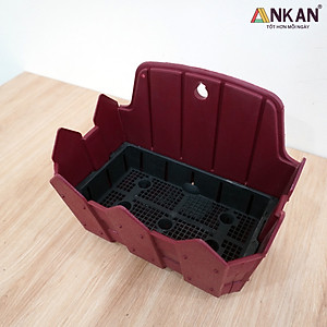 Chậu Nhựa Trồng Cây ANKAN Để Treo Ban Công, Treo Tường, Ngoài Trời, Sân Vườn, Kích Thước 24 x 19cm, Nhựa Cao Cấp