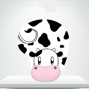 Miếng lót chuột có đệm đỡ cổ tay silicon 3D hình thú siêu mềm siêu dễ thương - Hàng chính hãng