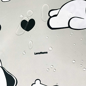 Ga chống thấm bảo vệ nệm vải Cotton LoveMama họa tiết cún mềm mại thoáng mát