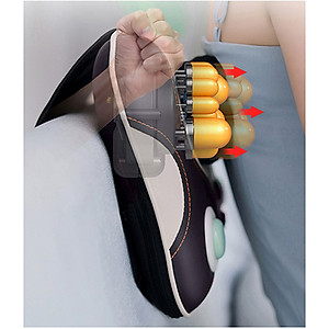 Máy (Gối) Massage Đấm Bóp Cổ Vai Gáy Nikio NK-136AC/DC - Con Lăn 3D Xoa Bóp Chuyên Sâu Kết Hợp Hồng Ngoại Trị Liệu Đau Mỏi Cổ, Hỗ Trợ Mát Xa Lưng