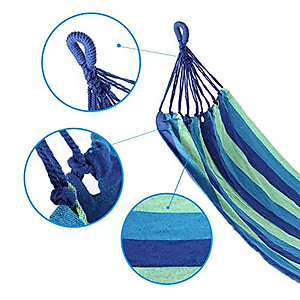 Võng Dù Kẻ Sọc Du Lịch 2 Lớp Dày Dặn, Chịu Lực Cao Size 180cm x 80cm (Giao Mẫu Ngẫu Nhiên)