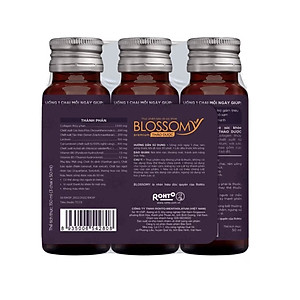 Nước uống collagen thảo dược giúp đẹp da, hỗ trợ ngủ ngon Blossomy Premium lốc 03 chai x 50ml