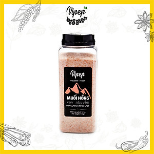 Muối Hồng Himalaya Xay Nhuyễn Vipep Hũ Nhựa 1.1kg - Gia vị Vipep