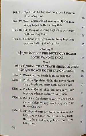 Luật Quy Hoạch Đô Thị và Nông Thôn Năm 2024