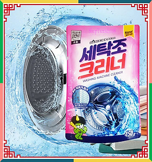 Gói bột tẩy vệ sinh lồng máy giặt Sandokkaebi 450g Hàn Quốc - Nhập khẩu chính hãng
