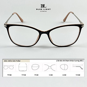 Kính Viễn Thị Lão Đọc Sách Lắp Sẵn Độ Gọng Nhựa Mắt Mèo Dẻo Nhẹ Cho Người Trung Niên Già Lớn Tuổi Ông Bà Cha Mẹ Nâu