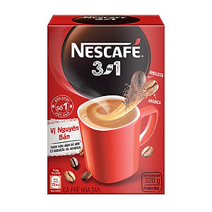 Cà phê hoà tan NESCAFÉ 3IN1 VỊ NGUYÊN BẢN - công thức cải tiến (hộp 20 gói x 16g )