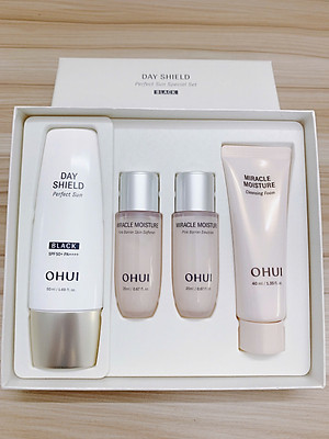 Bộ kem chống nắng OHUI DS PERFECT SUN BLACK SET
