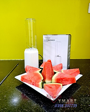 Máy Xay Sinh Tố Mini Blender Locknlock EJM433WHT (Model 2024), 220-240 V, 50/60 Hz, 150 W, 280 ml - Hàng Chính Hãng 